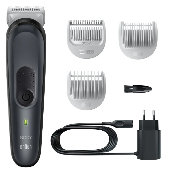 Braun - Body Groomer - BG3340 - Cordless and corded - Black/Grey