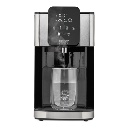 Caso - Turbo Hot Water Dispenser - HW 1660 - Water Dispenser - 2600 W - 4 L - Plastic/Stainless Steel - Black/Stainless Steel