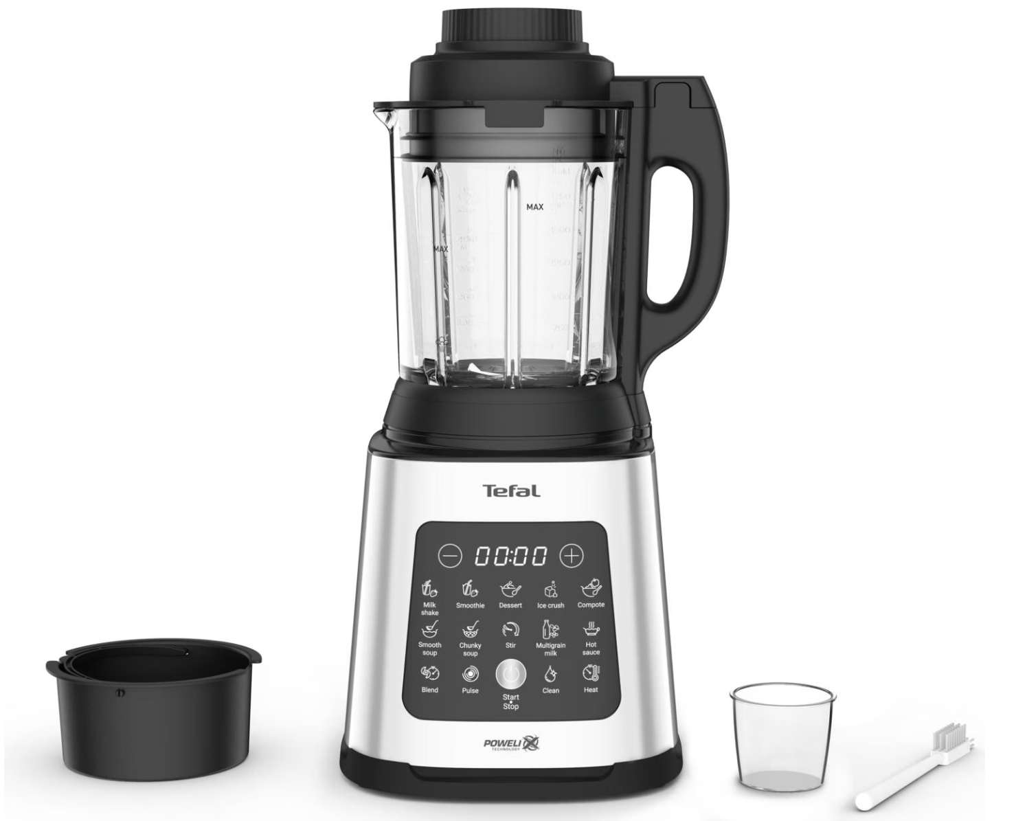 TEFAL - Blender - BL83SD30 - Tabletop - 1400 W - Jar material Glass - Jar capacity 1.75 L - Ice crushing - Silver