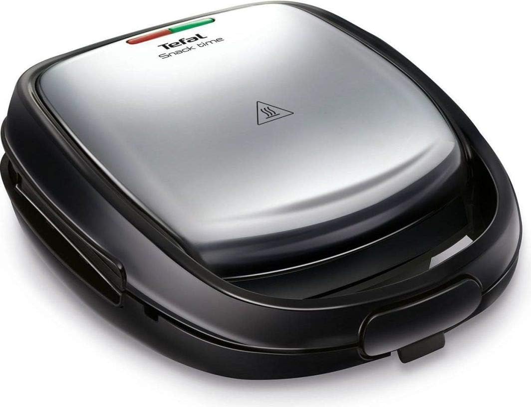 TEFAL Sandwich Maker - SW342D38 - 700 W - Number of plates 3 - Black/Stainless Steel