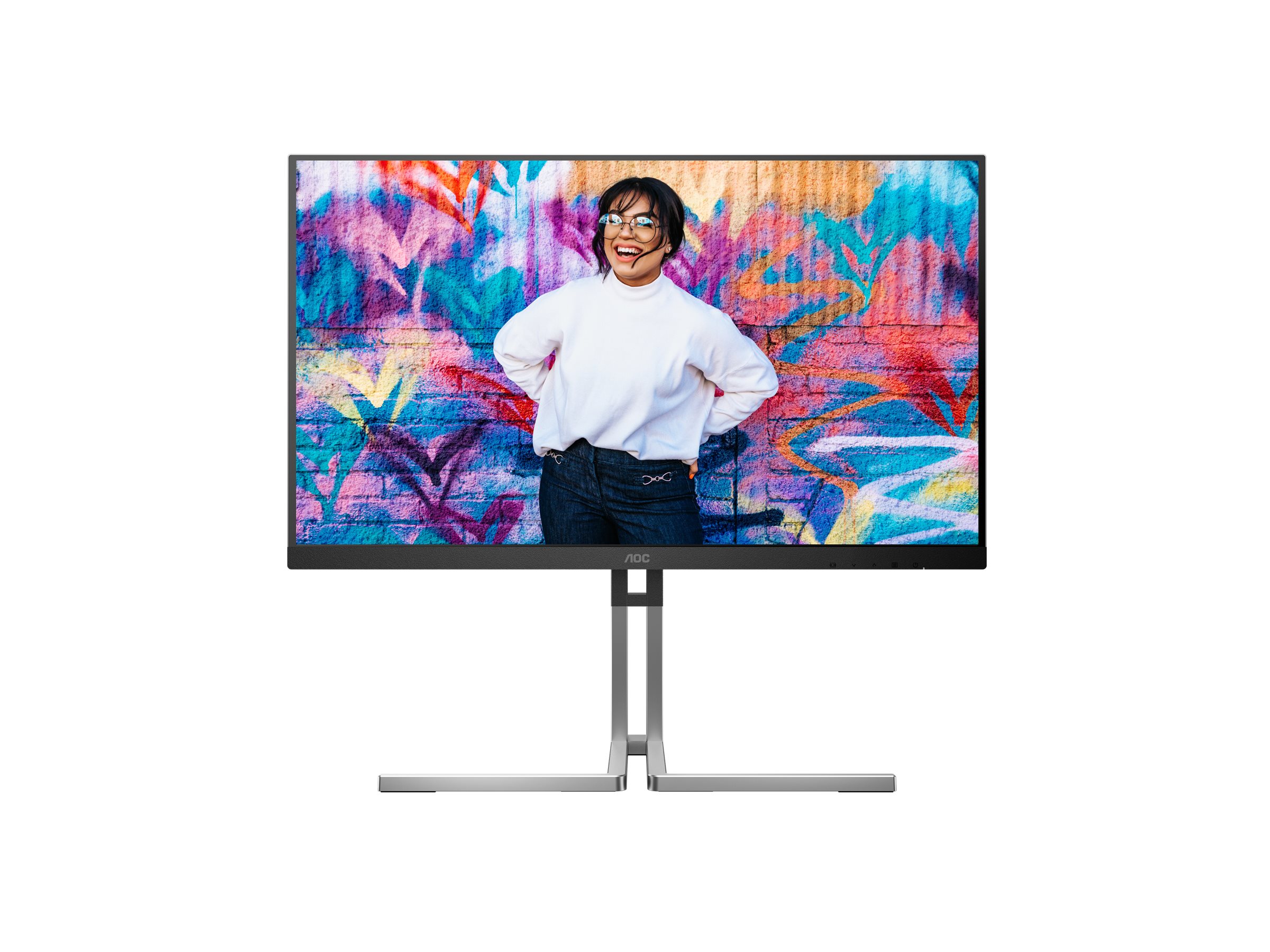 AOC - Q27U3CV - 27 " - IPS - 16:9 - 75 Hz - 4 ms - 2560 x 1440 pixels - 420 cd/m² - HDMI ports quantity 1