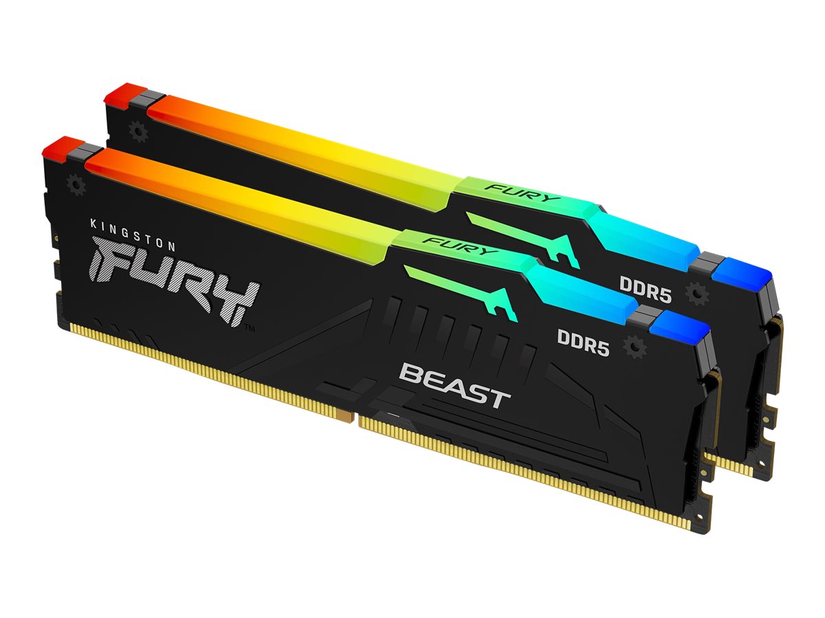 Kingston KF568C34BBEAK2-32 32GB 6800MT/s DDR5 CL34 DIMM (Kit of 2) FURY Beast Black RGB EXPO - Kingston