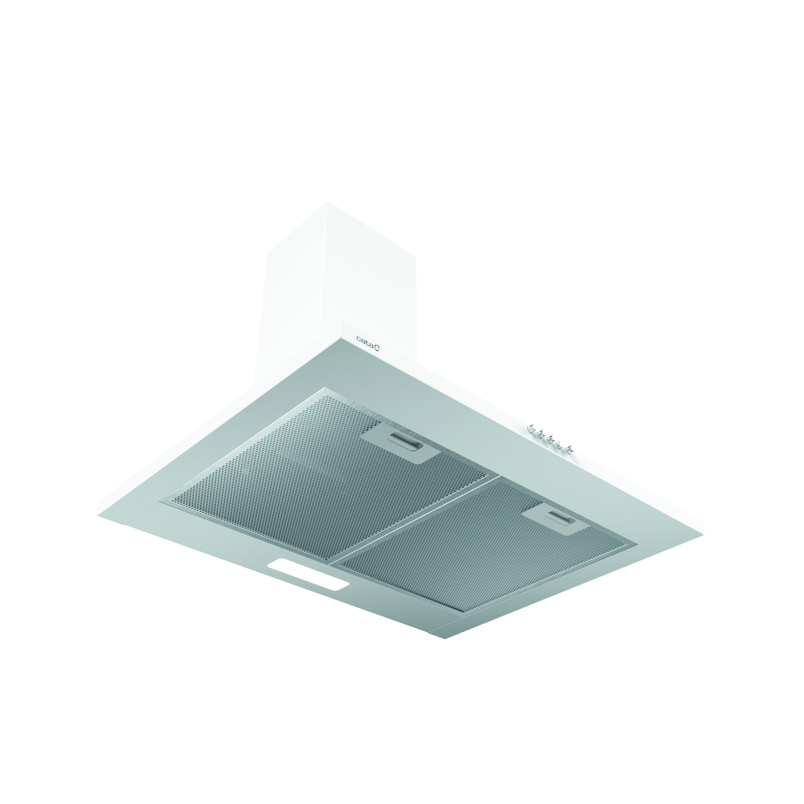 CATA Hood - VK 6000 WH - Wall mounted - Energy efficiency class A - Width 60 cm - 398 m³/h - Push buttons - CSLED - White