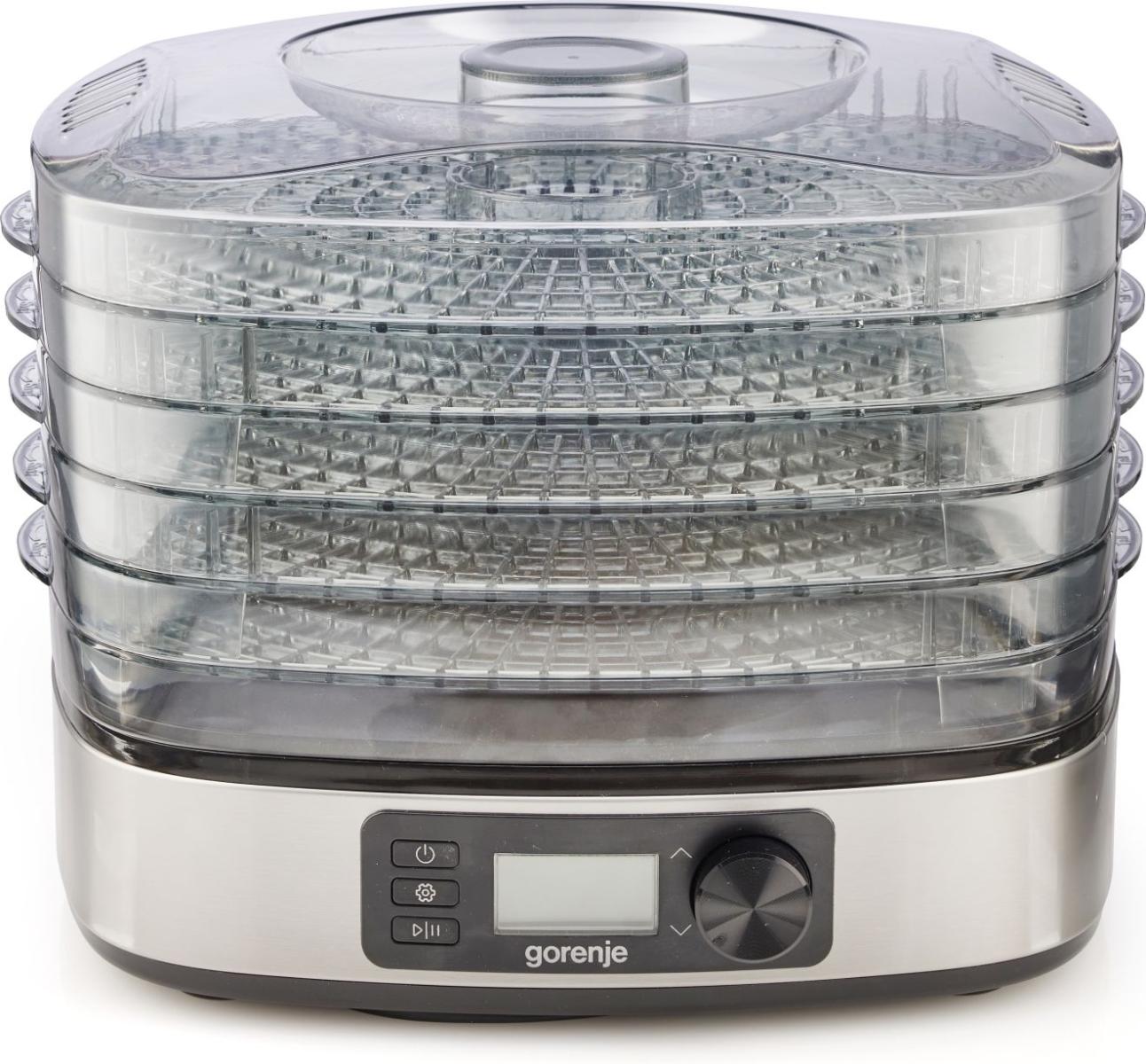 Gorenje - Food Dryer - FDK500DE - Power 380 W - Number of trays 5 - Temperature control - Integrated timer - Stainless steel