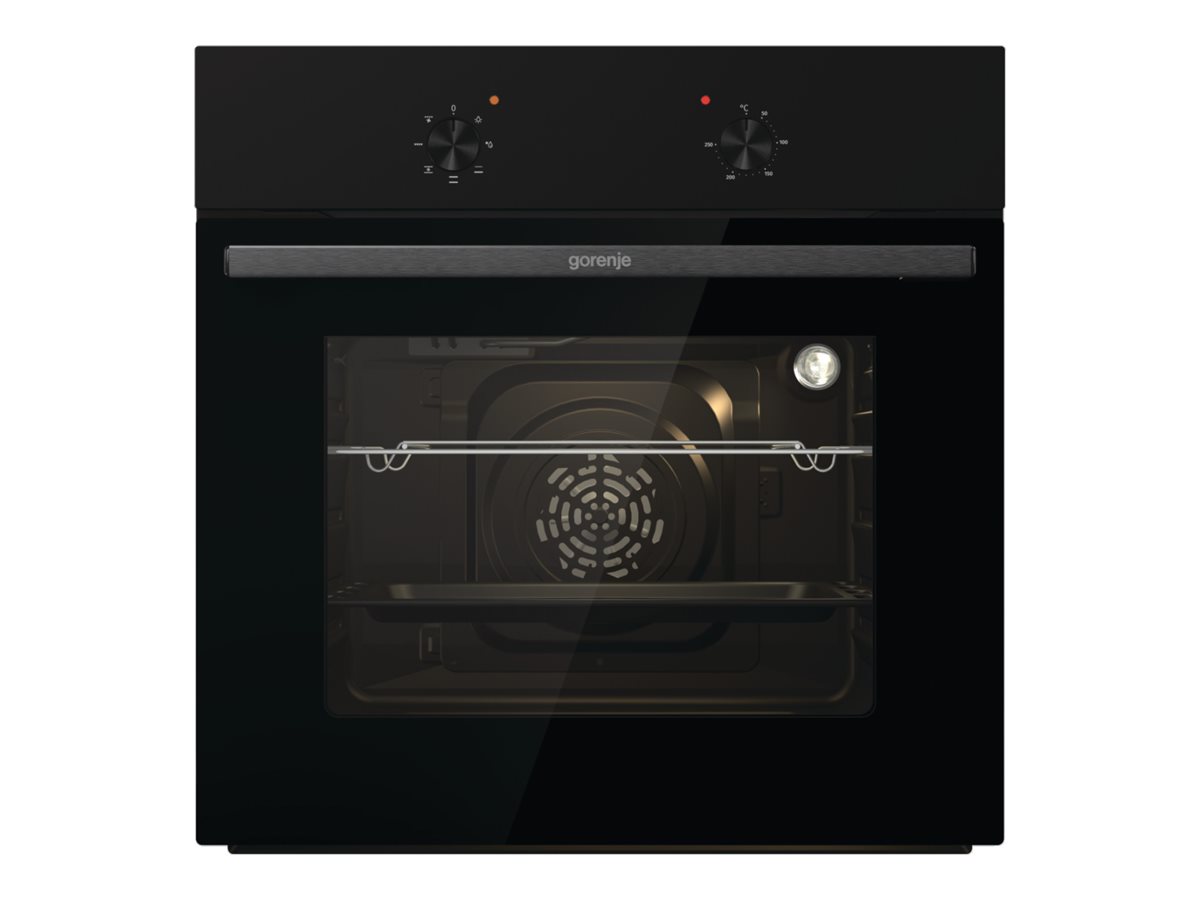 Gorenje Oven - BO6615E01B - 60 L - Electric - EnamelClean - Push pull buttons - Convection - Height 59.5 cm - Width 59.5 cm - Black