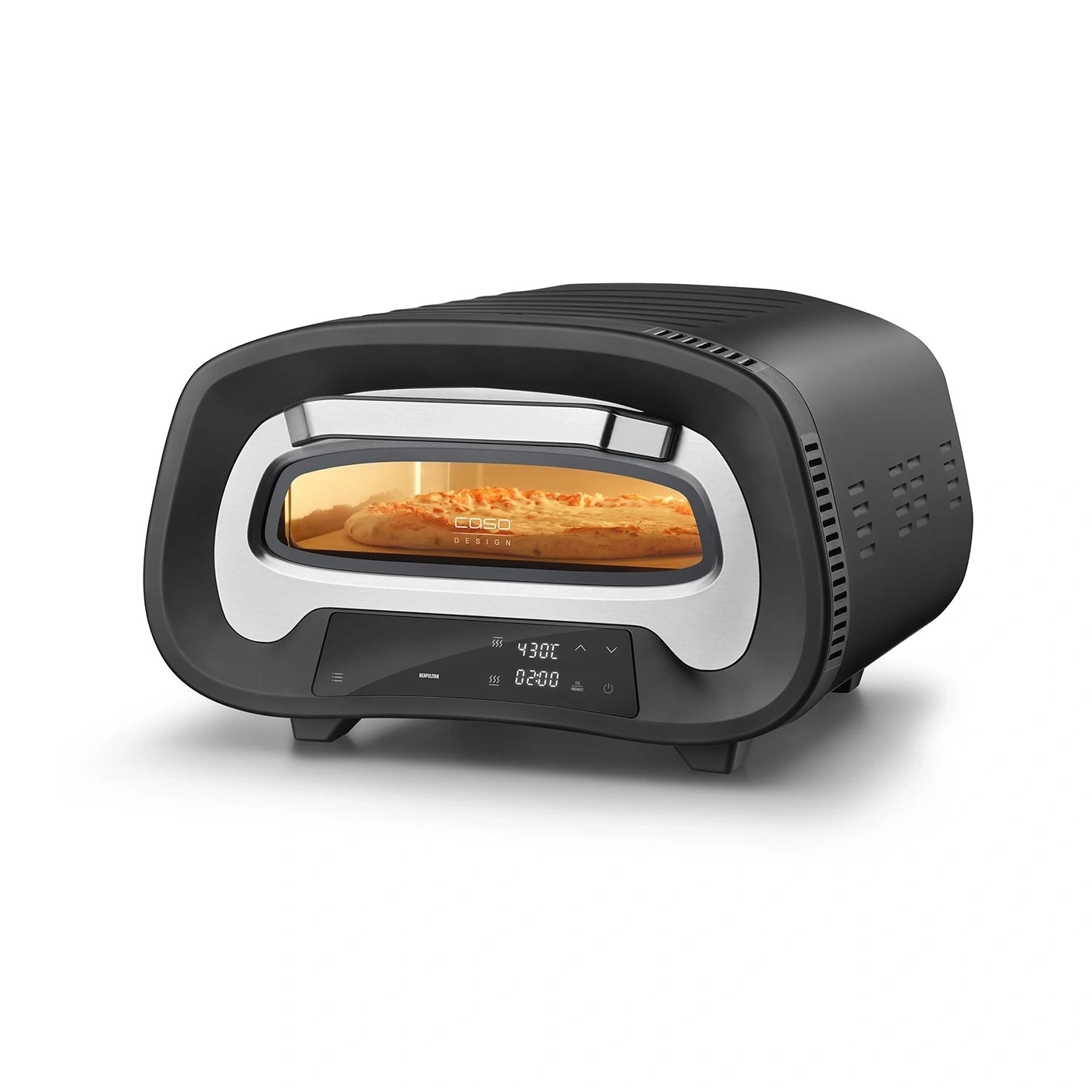 Caso Pizza Oven - PizzaChef 430° - 2200 W - Black/Silver