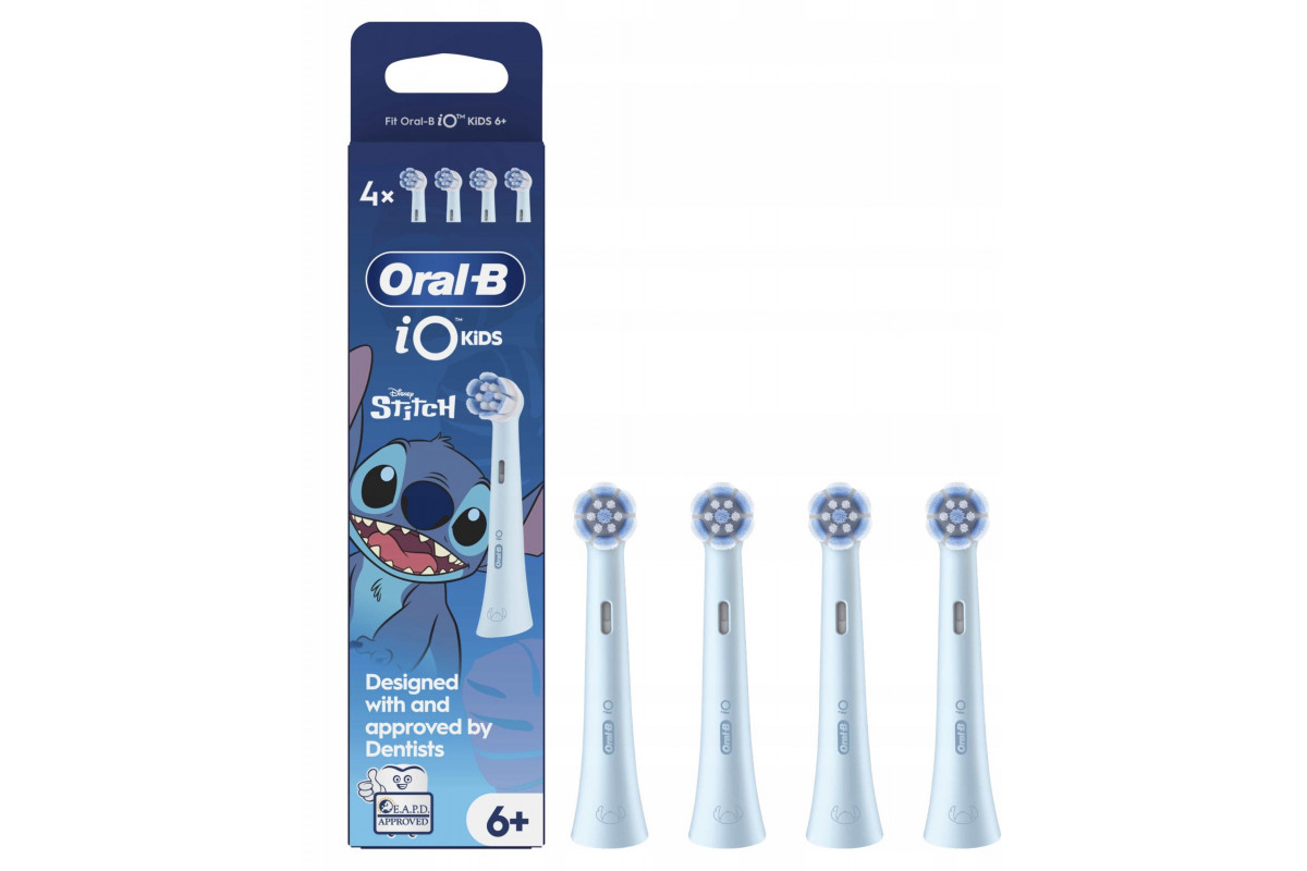 Oral-B Replacement brush heads - iO kids Refills Stitch - Heads - For kids - Number of brush heads included 4