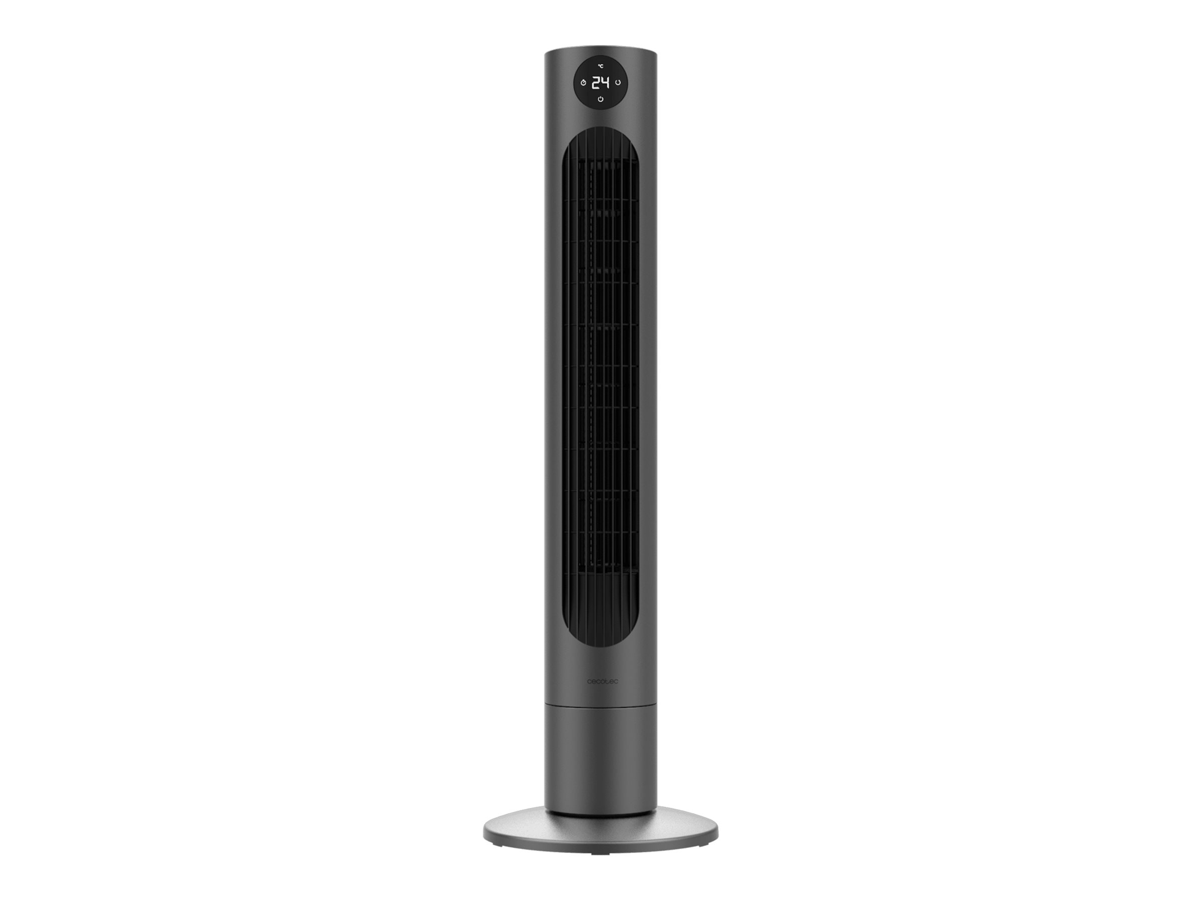 Cecotec EnergySilence 800 Skyline Smart - Tower Fan - Stand Fan - 60 W - Diameter 27 cm - Number of speeds 3 - Oscillation - Remote control - Black/Grey