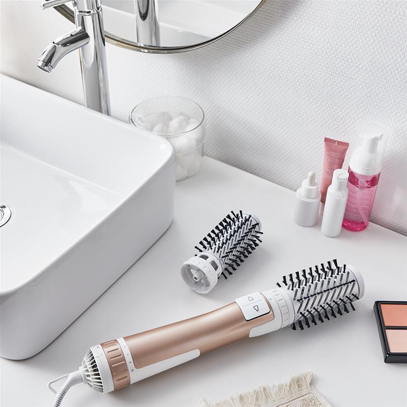Rowenta Hair styler - Brush Activ CF9520F0 - Ion conditioning - Number of heating levels 2 - 1000 W - White/Copper