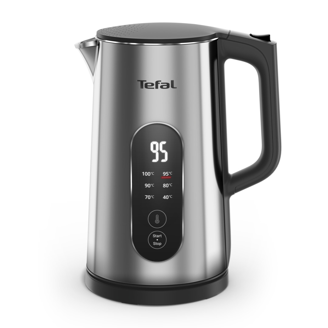 TEFAL Selection KI871DE0 - Kettle - Electric - 1500 W - 1.7 L - Plastic - 360° rotational base - Stainless steel