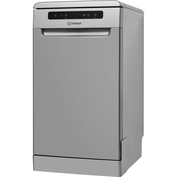 INDESIT Dishwasher - DSFO 3T224 C S - Free standing - Width 45 cm - Number of place settings 10 - Number of programs 9 - Energy efficiency class E - Display - Silver