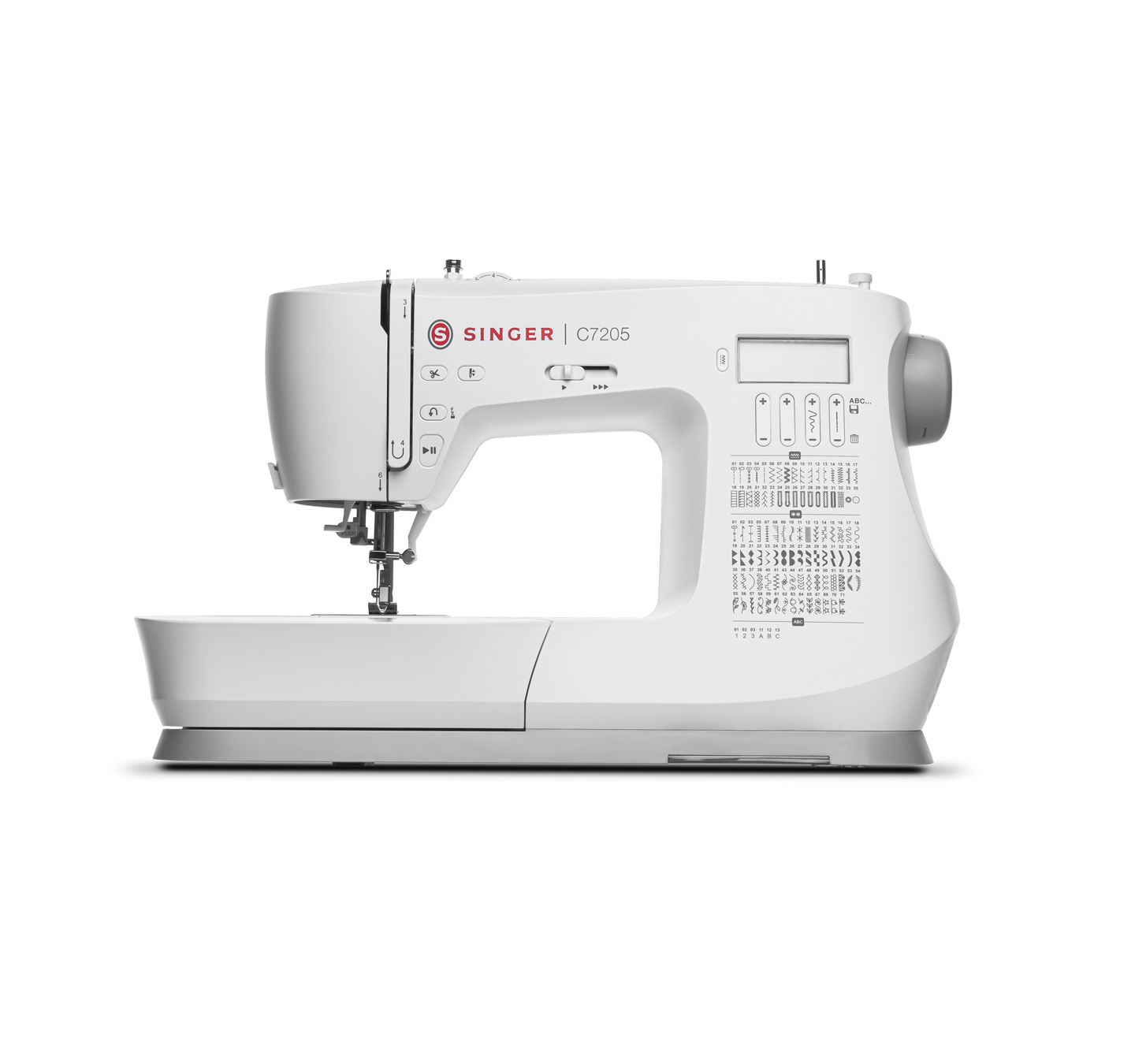 Singer - Sewing Machine - C7205 - Number of stitches 200 - Number of buttonholes 8 - White