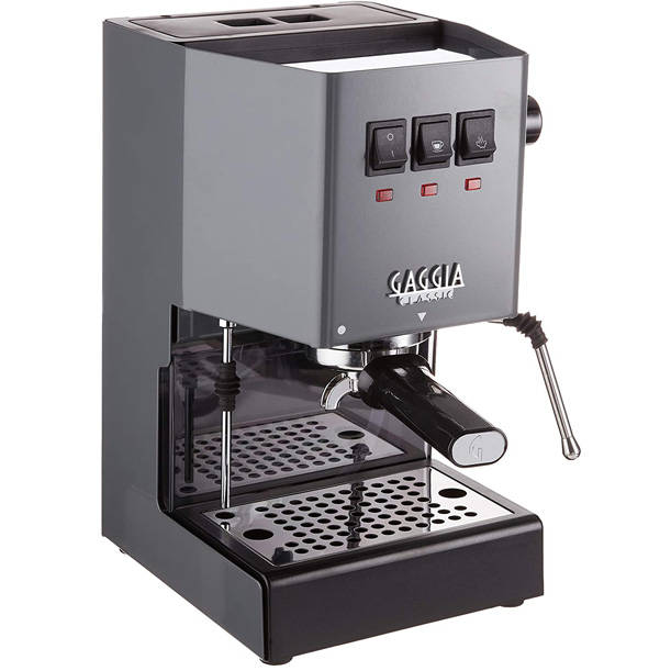 Gaggia - Coffee Maker - RI9481/16 Classic E24 - Pump pressure 15 bar - Built-in milk frother - Semi-automatic - Industrial Grey