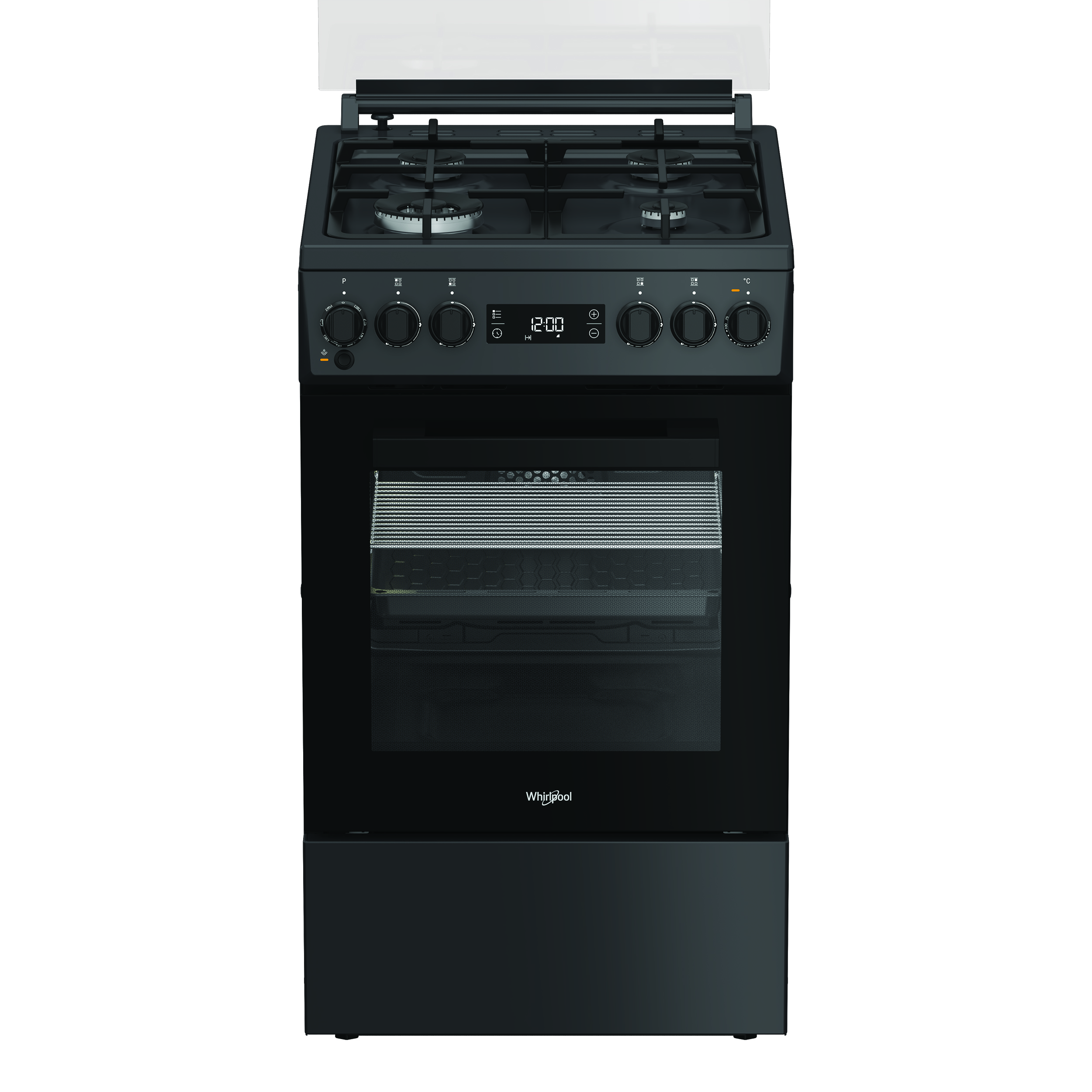 Whirlpool Cooker - W5G8LMSWTA - Hob type Gas - Oven type Electric - Anthracite - Width 50 cm - Depth 60 cm - 60 L