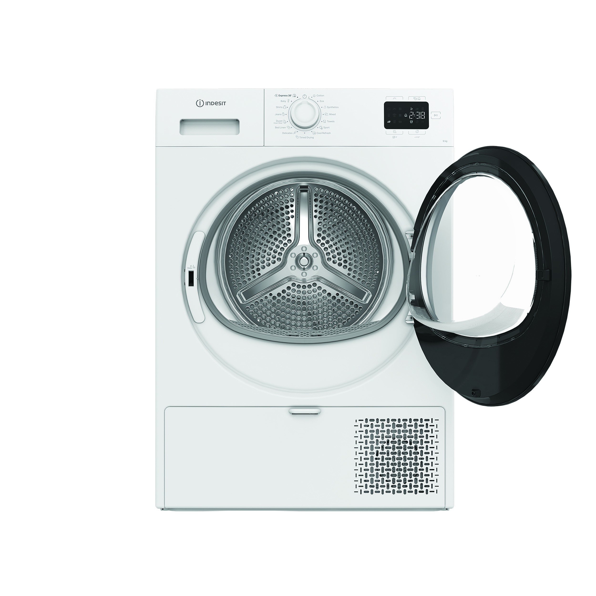 INDESIT Dryer Machine - C YD 92D WB EE - Energy efficiency class E - Front loading - 9 kg - Digital - Depth 60.7 cm - White
