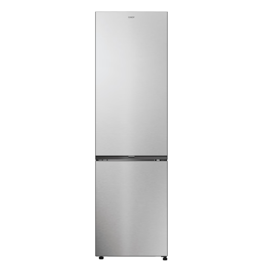 Candy Refrigerator - ECN2CQTEX206 - Energy efficiency class E - Free standing - Combi - Height 205 cm - No Frost system - Fridge net capacity 289 L - Freezer net capacity 120 L - 38 dB - Stainless Steel