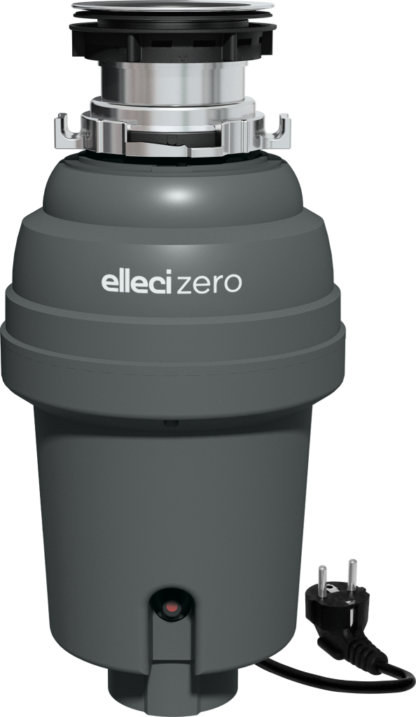 Elleci TDZ100GR Zero 100 Series - Kitchen Waste Grinder - 1070 ml - Gray - 2800 RPM