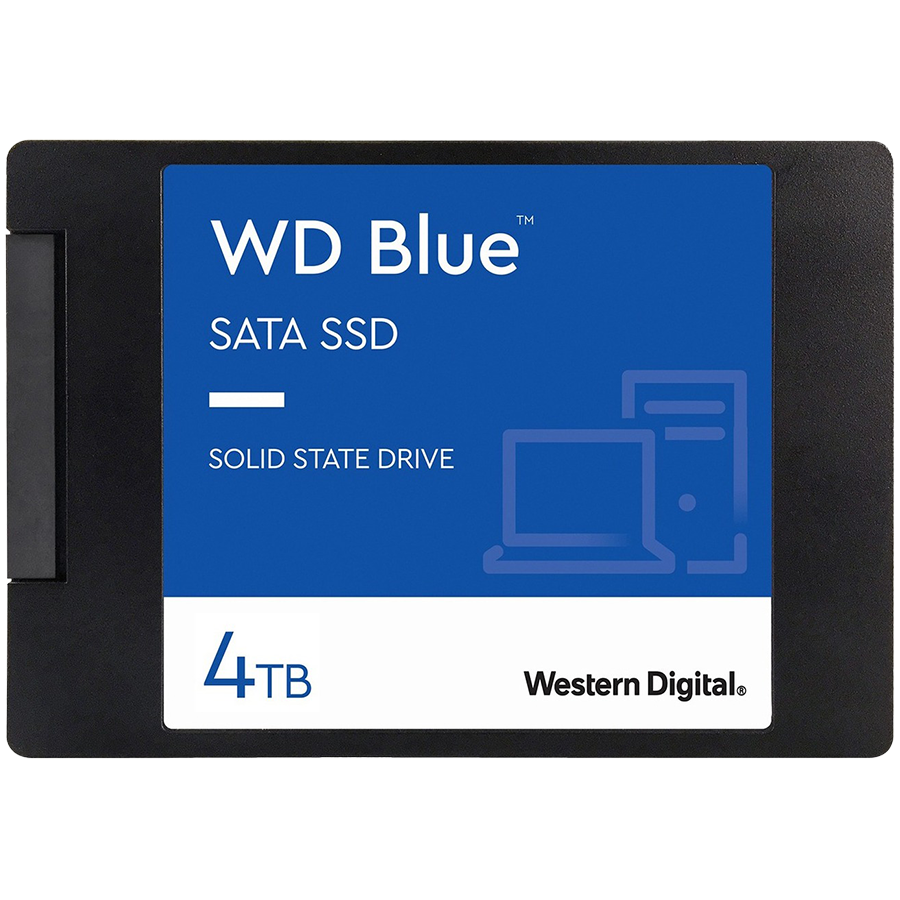 SSD POWERED BY SANDISK  Blue SA510 4TB SATA, 2.5'', 7mm, Read/Write: 560/520 MBps, IOPS 87K/83K, TBW: 600