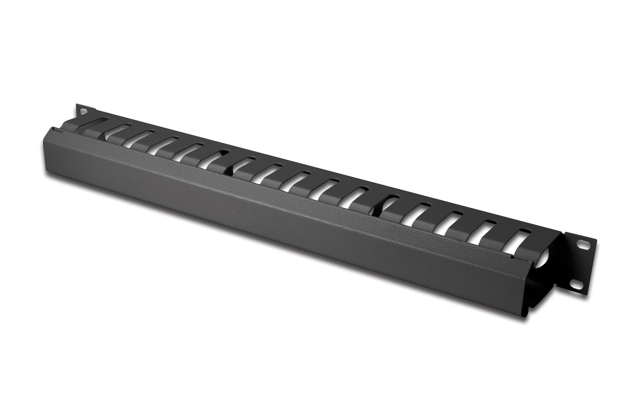 Digitus - 1U cable management cage detachable rear plate - DN-97617 - For installation on the 483 mm (19“) profile rails - Black