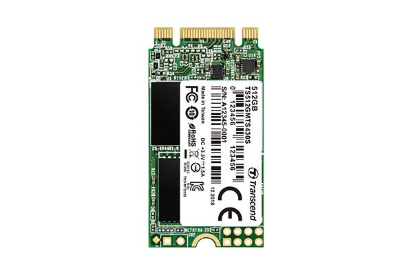 SSD|TRANSCEND|430S|512GB|M.2|SATA 3.0|TLC|Write speed 500 MBytes/sec|Read speed 560 MBytes/sec|MTBF 1000000 hours|TS512GMTS430S