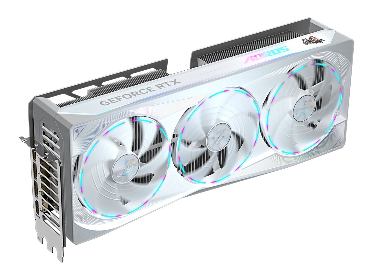 Gigabyte AORUS GeForce RTX 5080 MASTER ICE 16G - NVIDIA - 16 GB - GeForce RTX 5080 - GDDR7 - HDMI ports quantity 1 - PCI-E 5.0 - Memory clock speed 2805 MHz