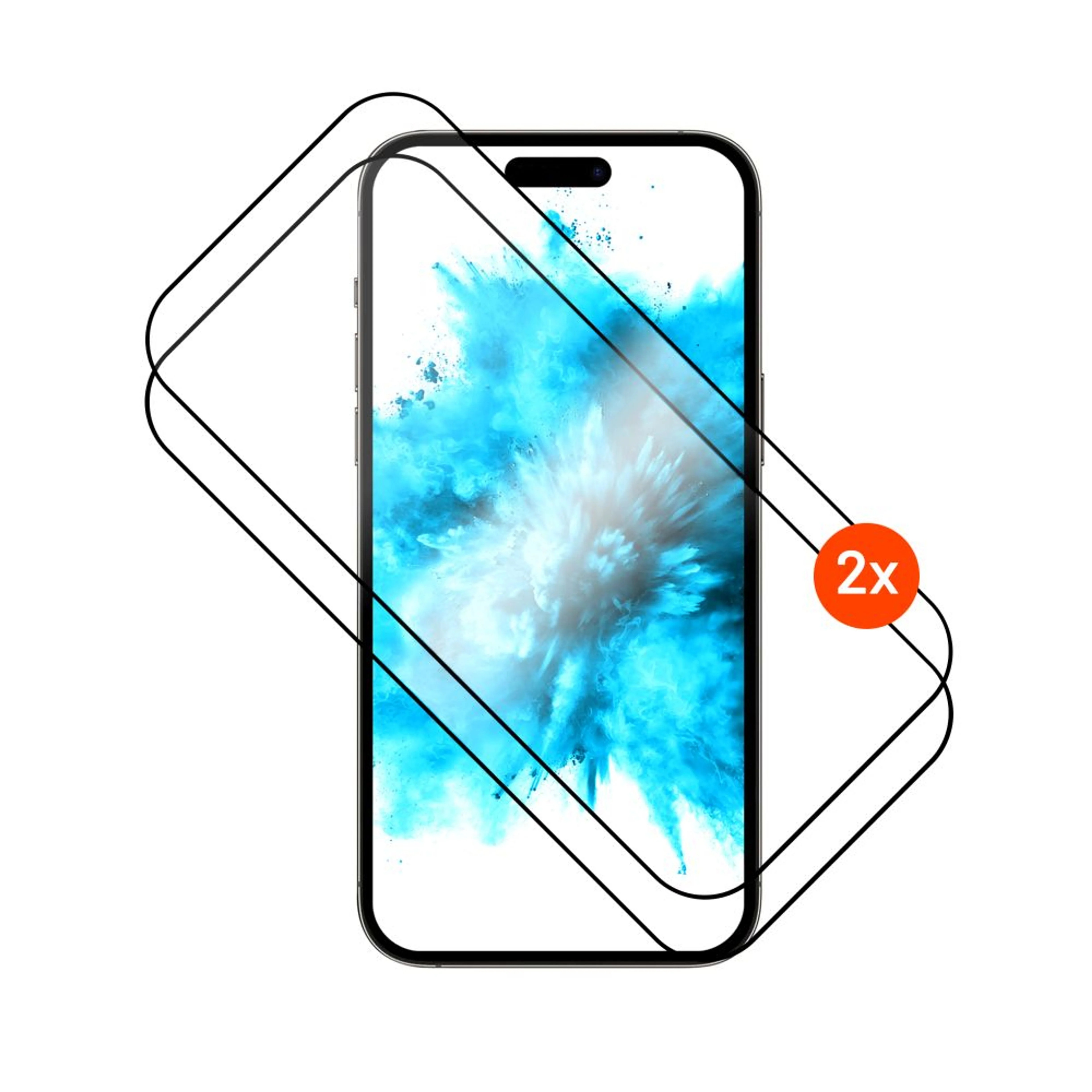 Fixed Screen protector - Apple - iPhone Air - Tempered glass - Black - Full Cover 2.5D