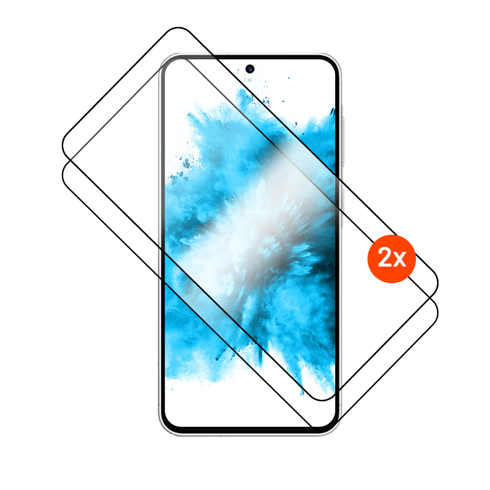FIXED Full Cover 2,5D Tempered Glass with applicator for Samsung Galaxy A57 5G, 2 pcs, black - Fixed Full Cover 2.5D - Screen protector - Samsung - Galaxy A57 5G - Tempered glass - Black