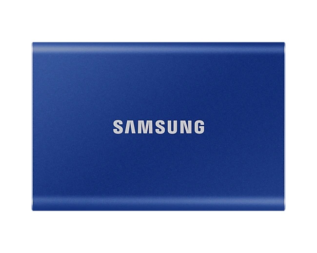 Portable SSD - T7 - 2000 GB - N/A " - USB 3.2 - Blue