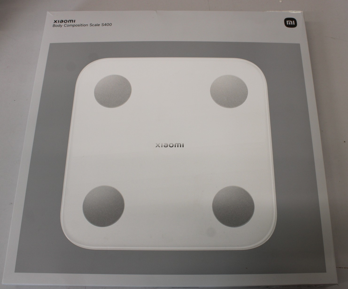 SALE OUT. Xiaomi - Body Composition Scale S400 - DAMAGED PACKAGING, USED, SCRATCHED ON BACK - Body fat analysis - Body Mass Index (BMI) measuring - Maximum weight (capacity) 150 kg - Warranty 24 month(s)