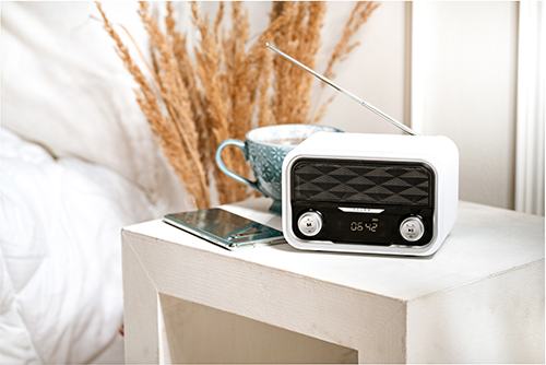 Adler - Bluetooth Radio - AD 1185 - AUX in - White