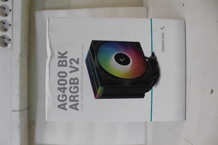 SALE OUT. Deepcool AG400 BK ARGB V2 CPU Cooler, Black - SALE OUT. Deepcool CPU Cooler - AG400 BK ARGB - DAMAGED PACKAGING - Intel, AMD