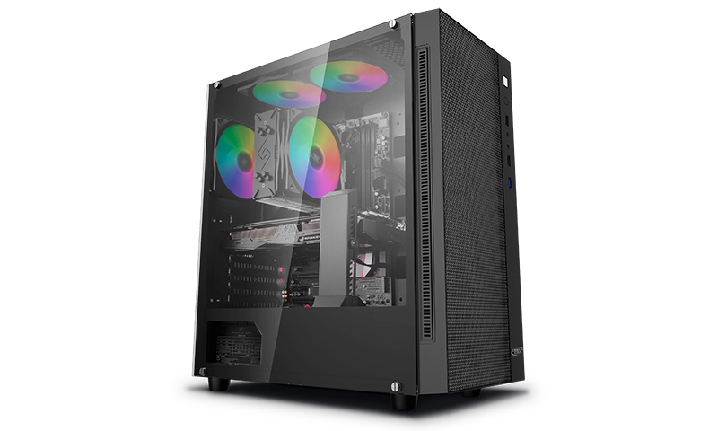 Deepcool - MATREXX 55 MESH - Side window - Black - E-ATX - ATX PS2 (Length less than 170mm)