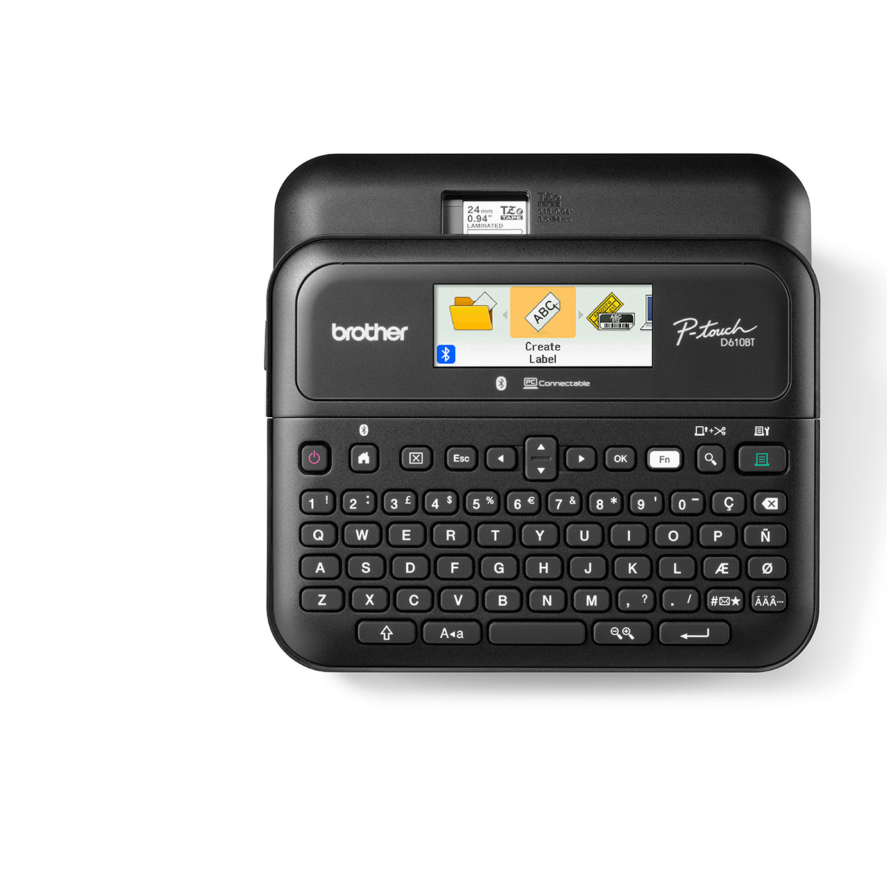 Brother PT-D610BT - Mono - Thermal - Label Printer - Black