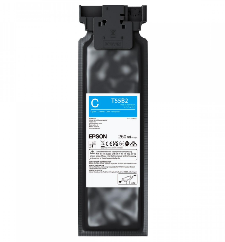 Epson UltraChrome DG2 T55B200 (250ml) - Ink Cartrige - Cyan