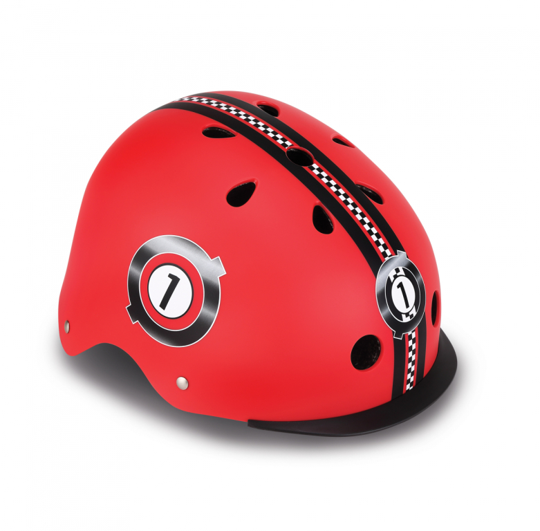 Globber Helmet Elite Lights, XS/S (48-53cm) - 507-102 - Red