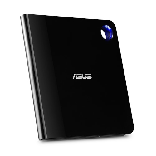 Asus - Interface USB 3.1 Gen 1 - CD read speed 24 x - CD write speed 24 x - Black - Ultra-slim Portable USB 3.1 Gen 1 Blu-ray burner with M-DISC support for lifetime data backup, compatible with USB Type-C and Type-A for both Windows and Mac OS.