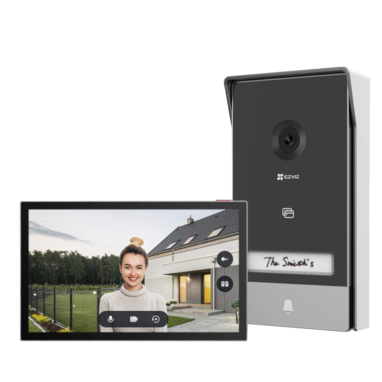 EZVIZ HP7 Video Doorphone Kit(3MP,2 Doorbells,1 Monitor,2-Wire,IP65,3 RFID Cards)