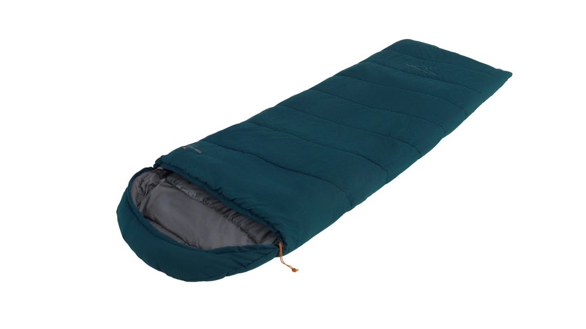 Easy Camp Raven I Square 2°C - Sleeping Bag - 220 x 80 cm - Temperature -12 to 7 °C - Two-way open-end, L-shaped, autolock