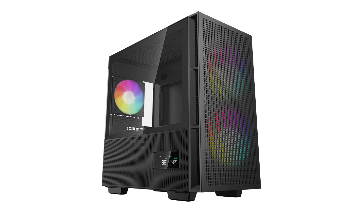 Deepcool CH360 Digital - Black - Mid Tower - ATX PS2