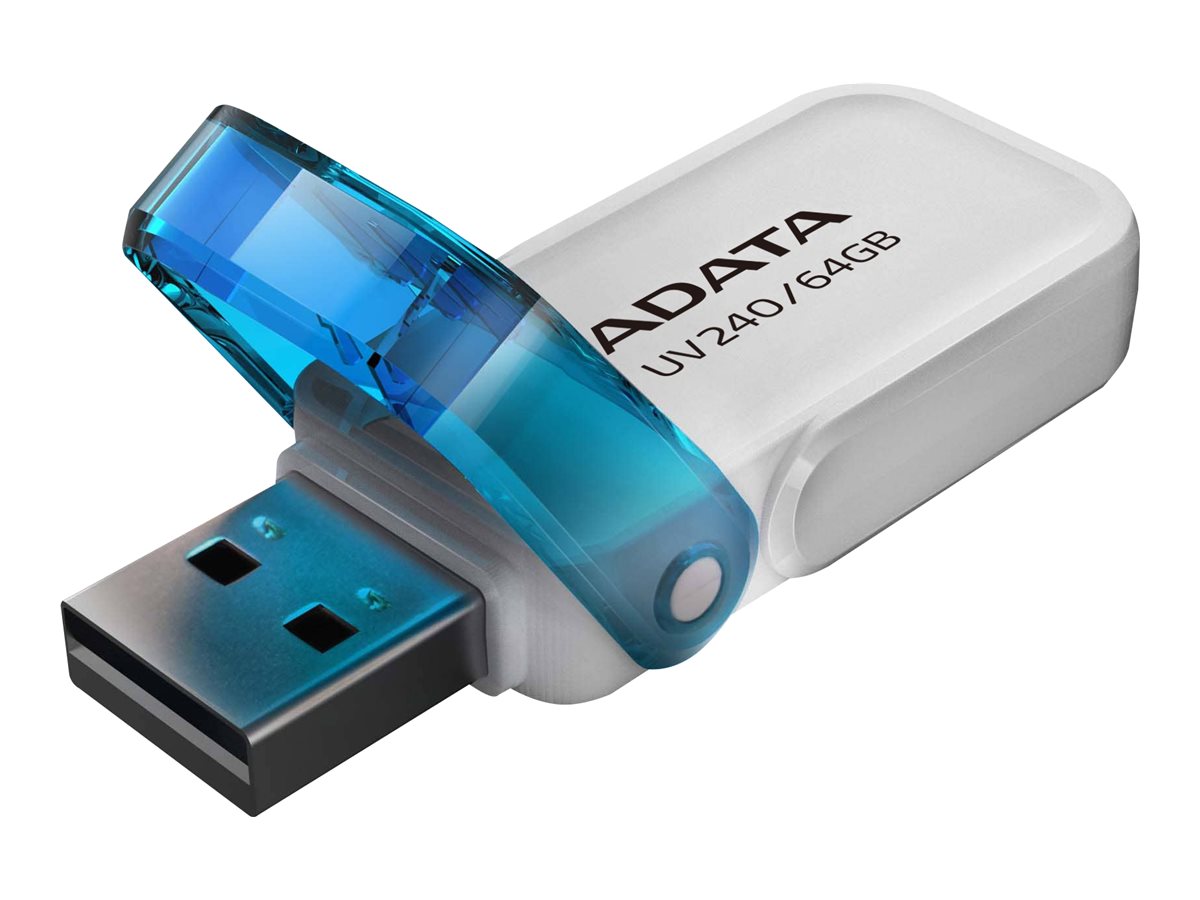 ADATA - USB Flash Drive - UV240 - 64 GB - USB Type-A - White