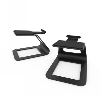 KANTO AUDIO ELEVATED DESKTOP SPEAKER STANDS FOR SMALL SPEAKERS - BLACK (PAIR)