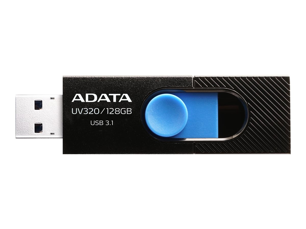 ADATA - USB Flash Drive - UV320 - 64 GB - USB Type-A - Black/Blue