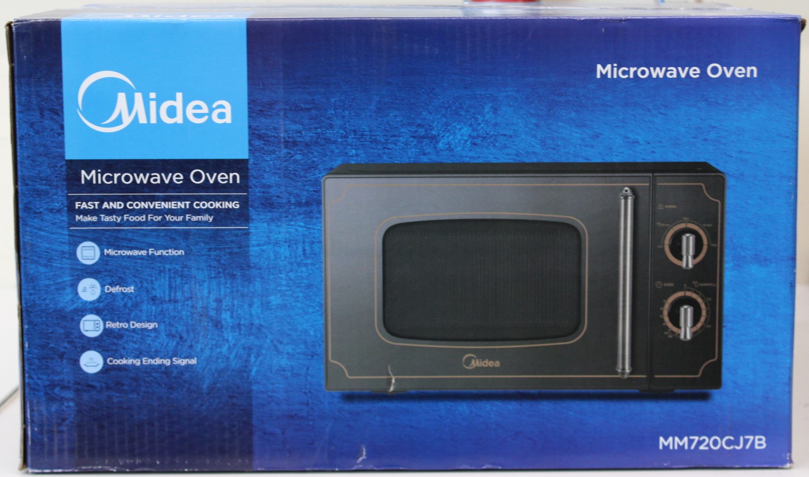 SALE OUT.  - Midea - Microwave oven - MM720CJ7B - Free standing - 700 W - Black - DAMAGED PACKAGING, MISSING INNER PACKAGING, SCRATCHED ITEM