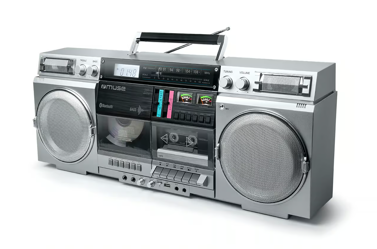 Muse - Ghetto Blasters - M-380 GBS - AUX in - Bluetooth - Cassette deck - CD player