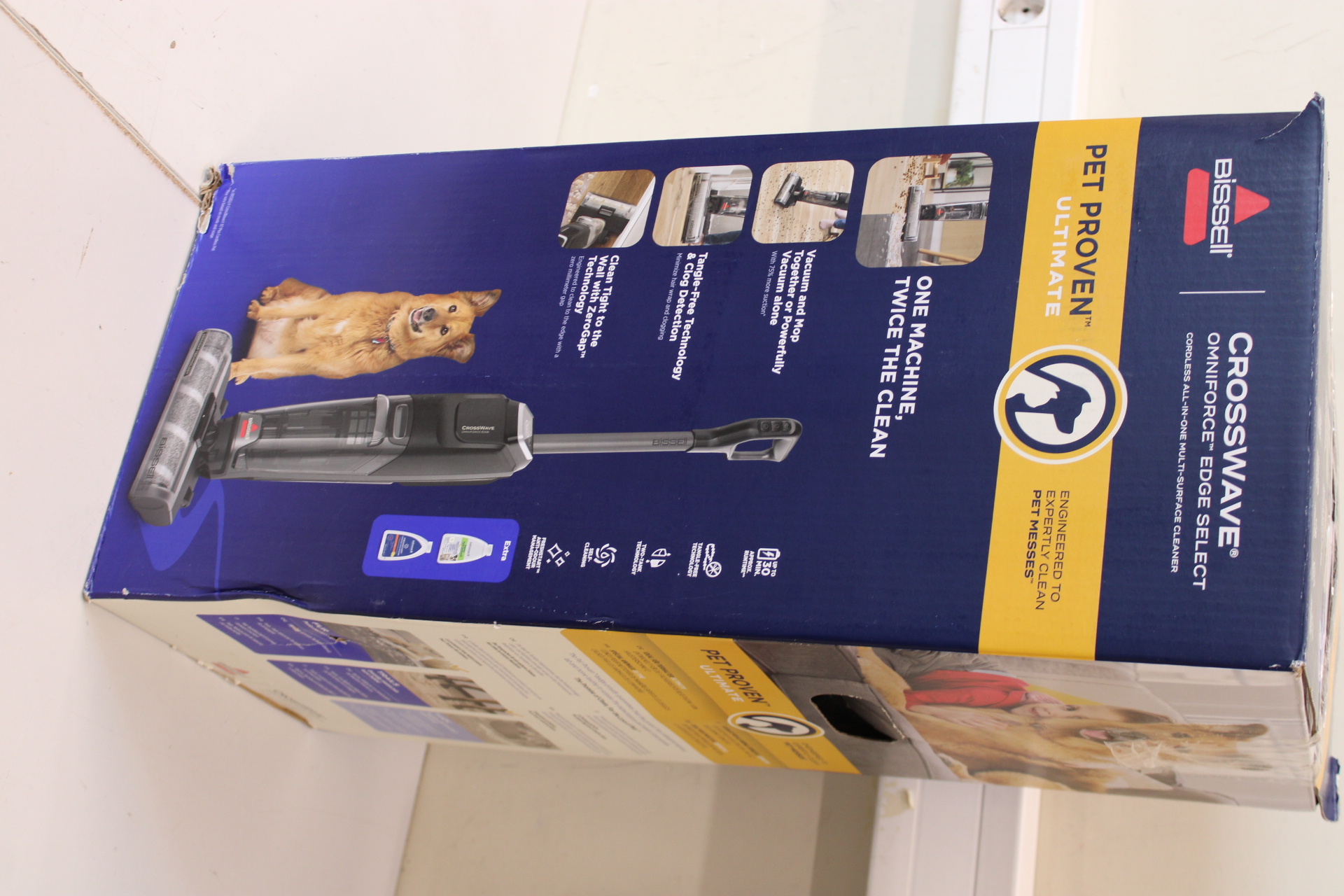 SALE OUT. Bissell - All-in-one Multi-surface Vacuum Cleaner - CrossWave OmniForce Edge Select - Cordless operating - Handstick - Washing function - 25.9 V - Operating time (max) Up to 30 min - Black/Titanium - Warranty 24 month(s) - DAMAGED PACKAGING, SCR