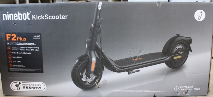 SALE OUT. Segway - Kickscooter F2 Plus E - Black - 24 month(s) - DAMAGED PACKAGING