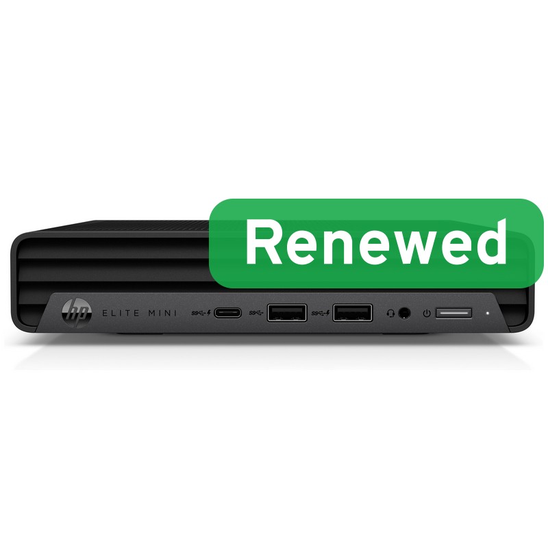 HP Renewed Grade B - Elite MINI 800 G9 - Intel Core i5 - i5-12500T - 16 GB - SSD - 256 GB - Intel UHD Graphics 770 - Windows 11 Pro