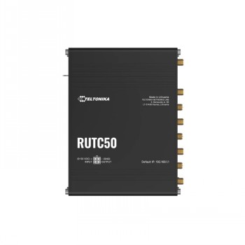 Teltonika - Industrial 5G Router with Wi-Fi 6 - RUTC5020 - 802.11ax - 10/100/1000 Mbit/s - Ethernet LAN (RJ-45) ports 5 - Mesh Support No - MU-MiMO Yes - 5G