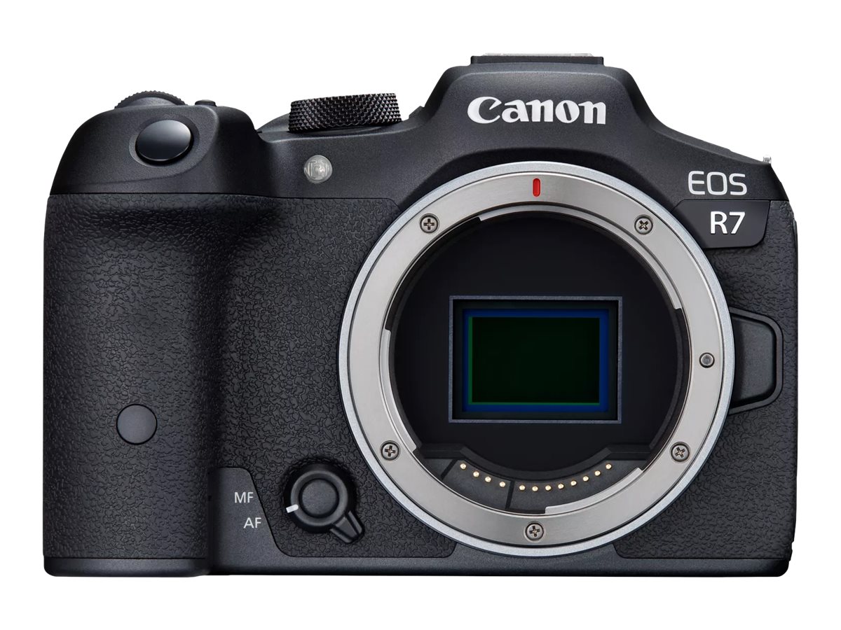 Canon - D.CAM EOS R7 BODY EU26 - Megapixel 32.5 MP - Image stabilizer - ISO sensitivity (max) 51200 - Wi-Fi - Video recording - Auto Focus - Optical - Black