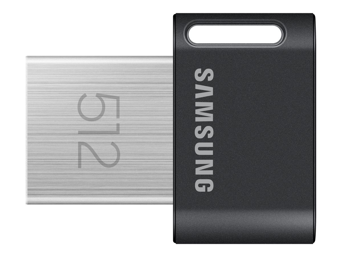 Samsung - FIT Plus - MUF-512AB/APC - 512 GB - USB Type-A - Gray